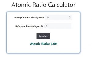 Atomic Ratio Calculator