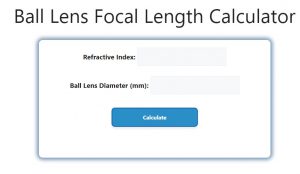 Ball Lens Focal Length Calculator