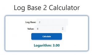 Log Base 2 Calculator