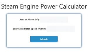 Steam Engine Power Calculator