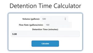 Detention Time Calculator