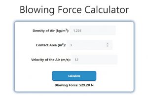 Blowing Force Calculator