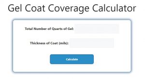 Gel Coat Coverage Calculator