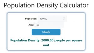 Population Density Calculator