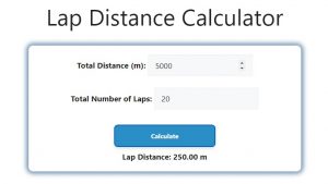 Lap Distance Calculator