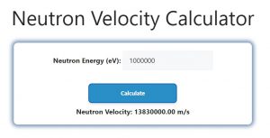 Neutron Velocity Calculator