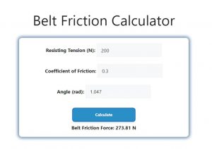 Belt Friction Calculator