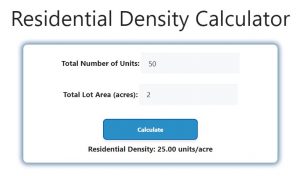 Residential Density Calculator