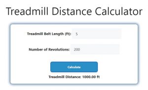 Treadmill Distance Calculator