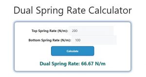 Dual Spring Rate Calculator