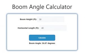 Boom Angle Calculator