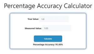 Percentage Accuracy Calculator