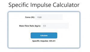 Specific Impulse Calculator