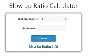 Blow up Ratio Calculator