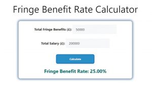 Fringe Benefit Rate Calculator