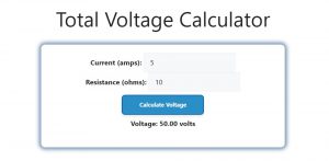 Total Voltage Calculator