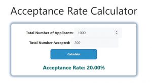 Acceptance Rate Calculator