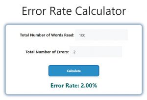 Error Rate Calculator