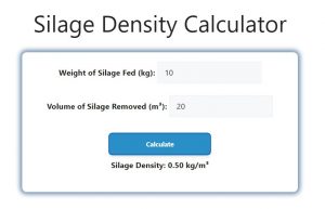 Silage Density Calculator