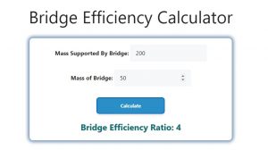 Bridge Efficiency Calculator