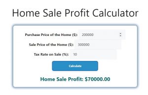 Home Sale Profit Calculator