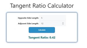 Tangent Ratio Calculator