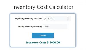 Inventory Cost Calculator