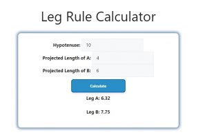 Leg Rule Calculator