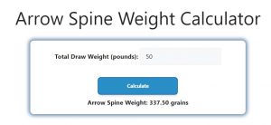 Arrow Spine Weight Calculator