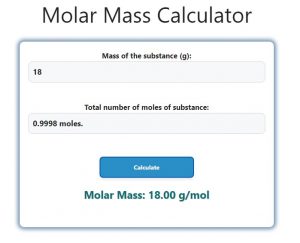 Molar Mass Calculator