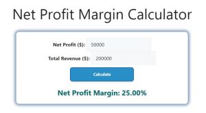 Net Profit Margin Calculator