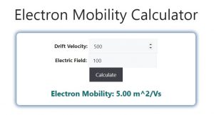 Electron Mobility Calculator