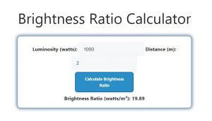 Brightness Ratio Calculator