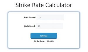 Strike Rate Calculator