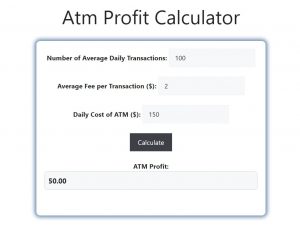 Atm Profit Calculator