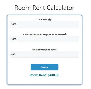 Room Rent Calculator