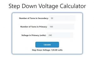 Step Down Voltage Calculator