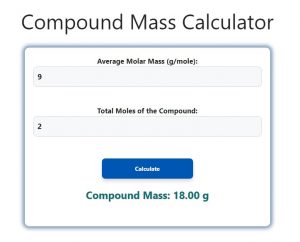 Compound Mass Calculator