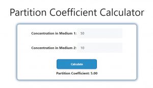 Partition Coefficient Calculator