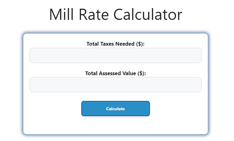 Mill Rate Calculator Savvy Calculator mill-rate-calculator-savvy-calculator