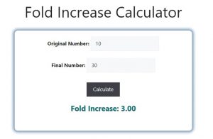 Fold Increase Calculator