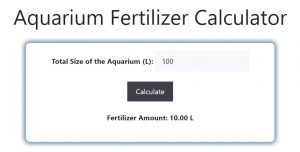 Aquarium Fertilizer Calculator