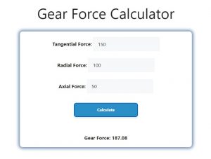 Gear Force Calculator