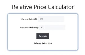 Relative Price Calculator