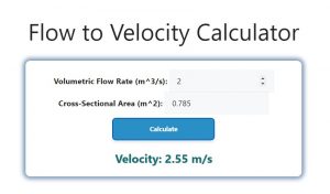 Flow to Velocity Calculator