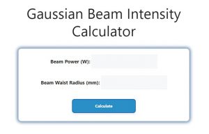 Gaussian Beam Intensity Calculator