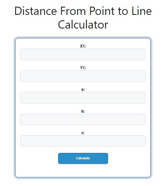 Distance From Point to Line Calculator - Savvy Calculator