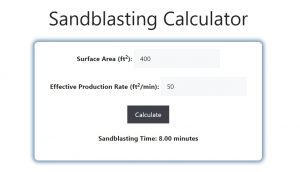 Sandblasting Calculator