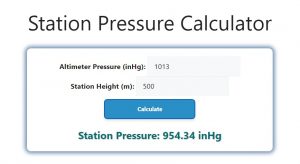 Station Pressure Calculator