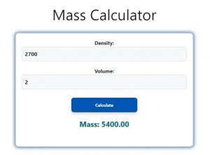 Mass Calculator